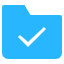 Ordner mit Haken Icon